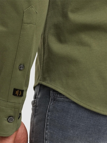 PME Legend - Ajuste regular Camisa 'Shirt in jersey' en verde