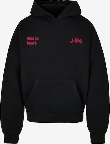 Lost Youth Sweatshirt 'Wild At Heart' i svart: framsida