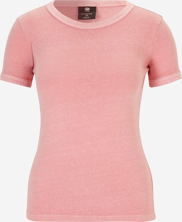 T-shirt G-Star RAW en rose : devant