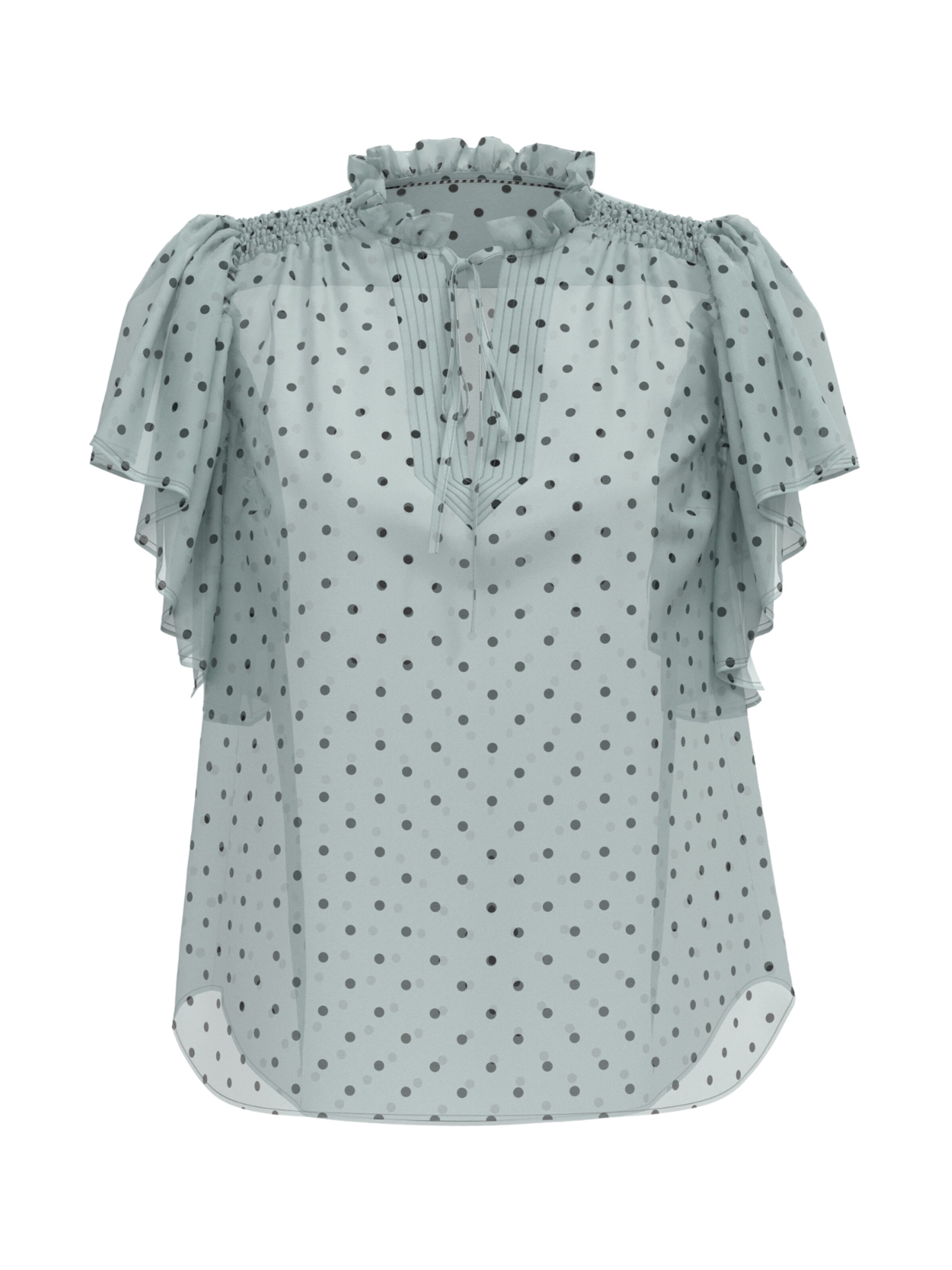 co'couture Bluse 'Dionne' in Blau: Vorderseite