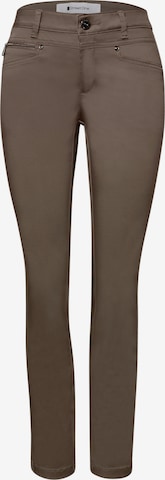 STREET ONE Slimfit Hose in Braun: Vorderseite