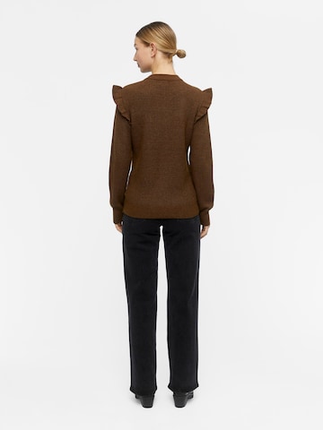 OBJECT Sweter 'Malena' w kolorze brązowy