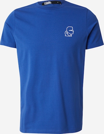 T-Shirt Karl Lagerfeld en bleu : devant