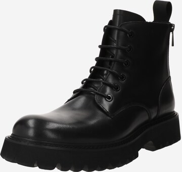 STEVE MADDEN Veterboots 'FINTAN' in Zwart: voorkant