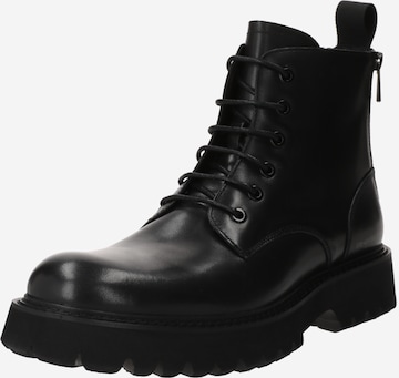 STEVE MADDEN Boots med snörning 'FINTAN' i svart: framsida