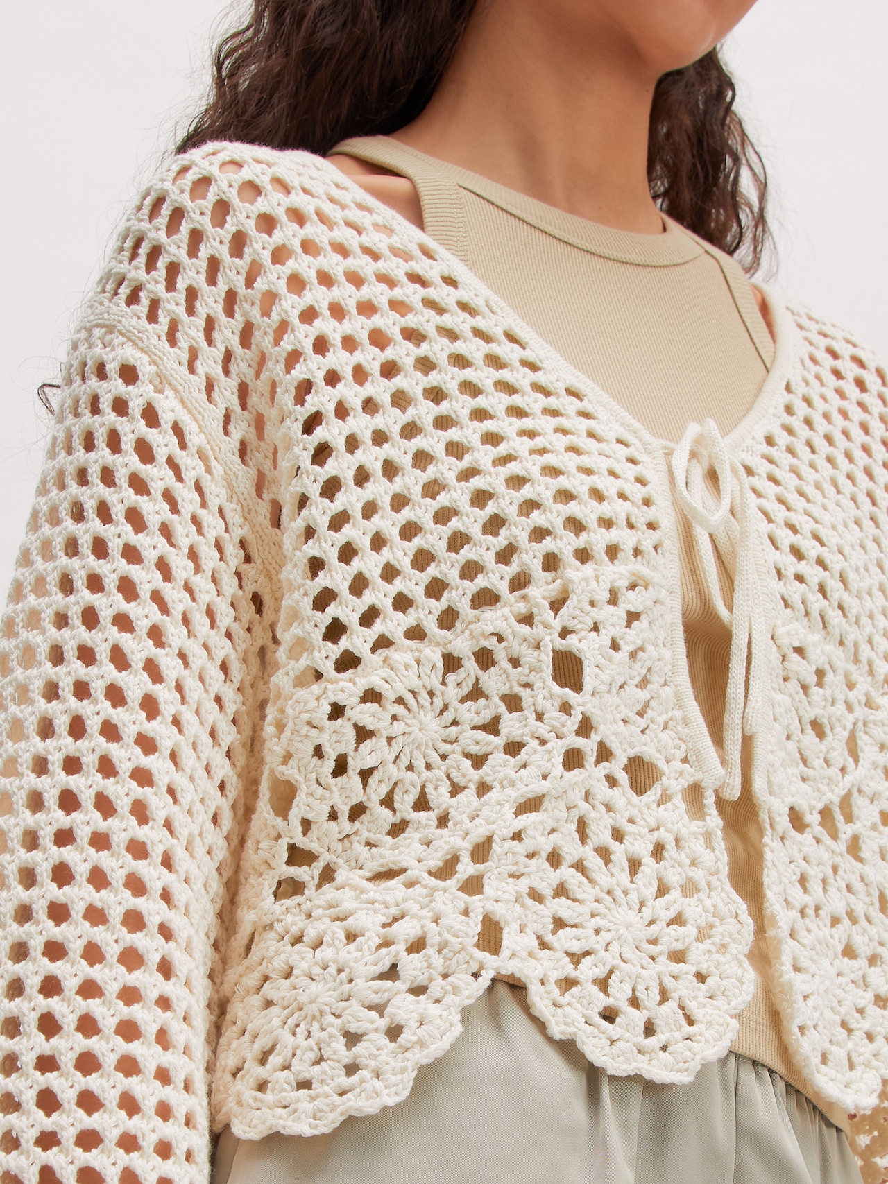 EDITED Nouveautés Cardigan 'Jean' crème