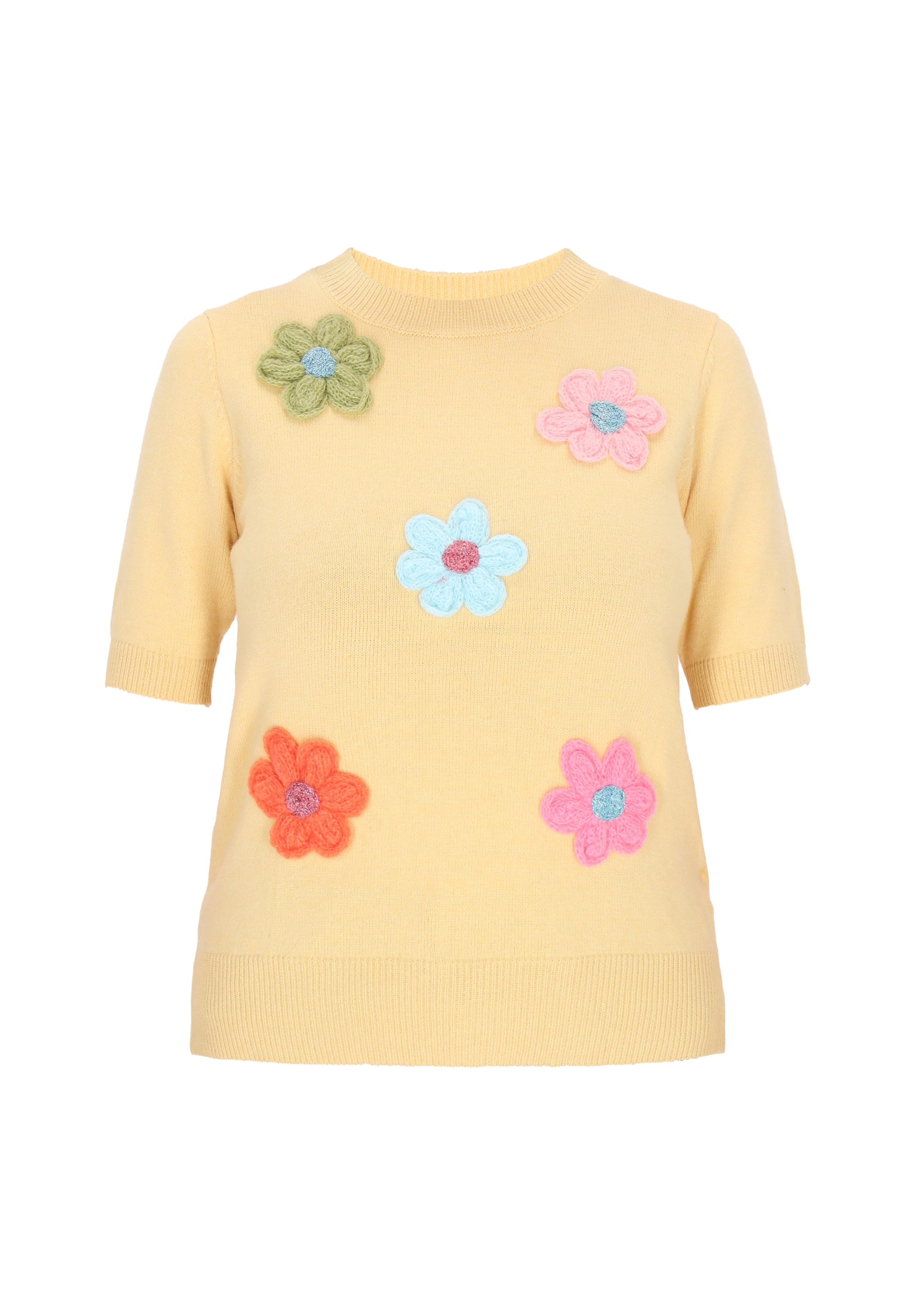 Gaya Πουλόβερ 'Fashion Look' σε άκουα / κίτρινο παστέλ / πορτοκαλί / ροζ, Άποψη προϊόντος