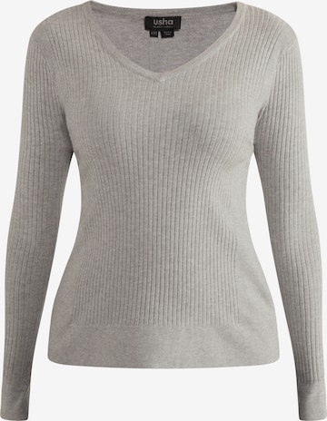 usha BLACK LABEL Sweater 'Nowles' in Grey: front