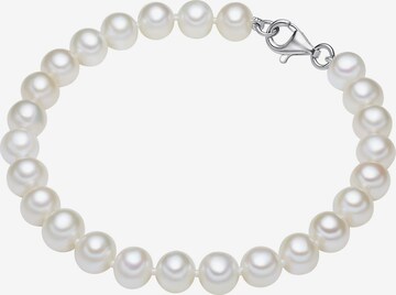 Valero Pearls Bracelet in White: front