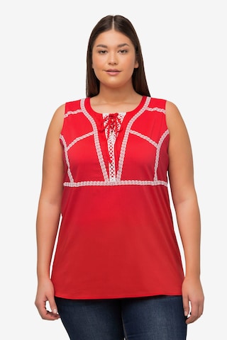 Ulla Popken Blouse in Rood: voorkant