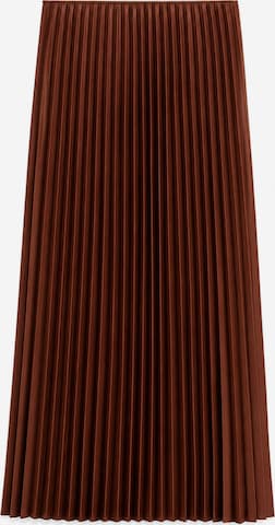Touché Privé Rock 'Pleated Skirt' in Braun: Vorderseite