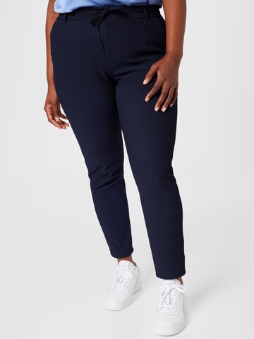 ONLY Carmakoma Slim fit Pants in Blue: front
