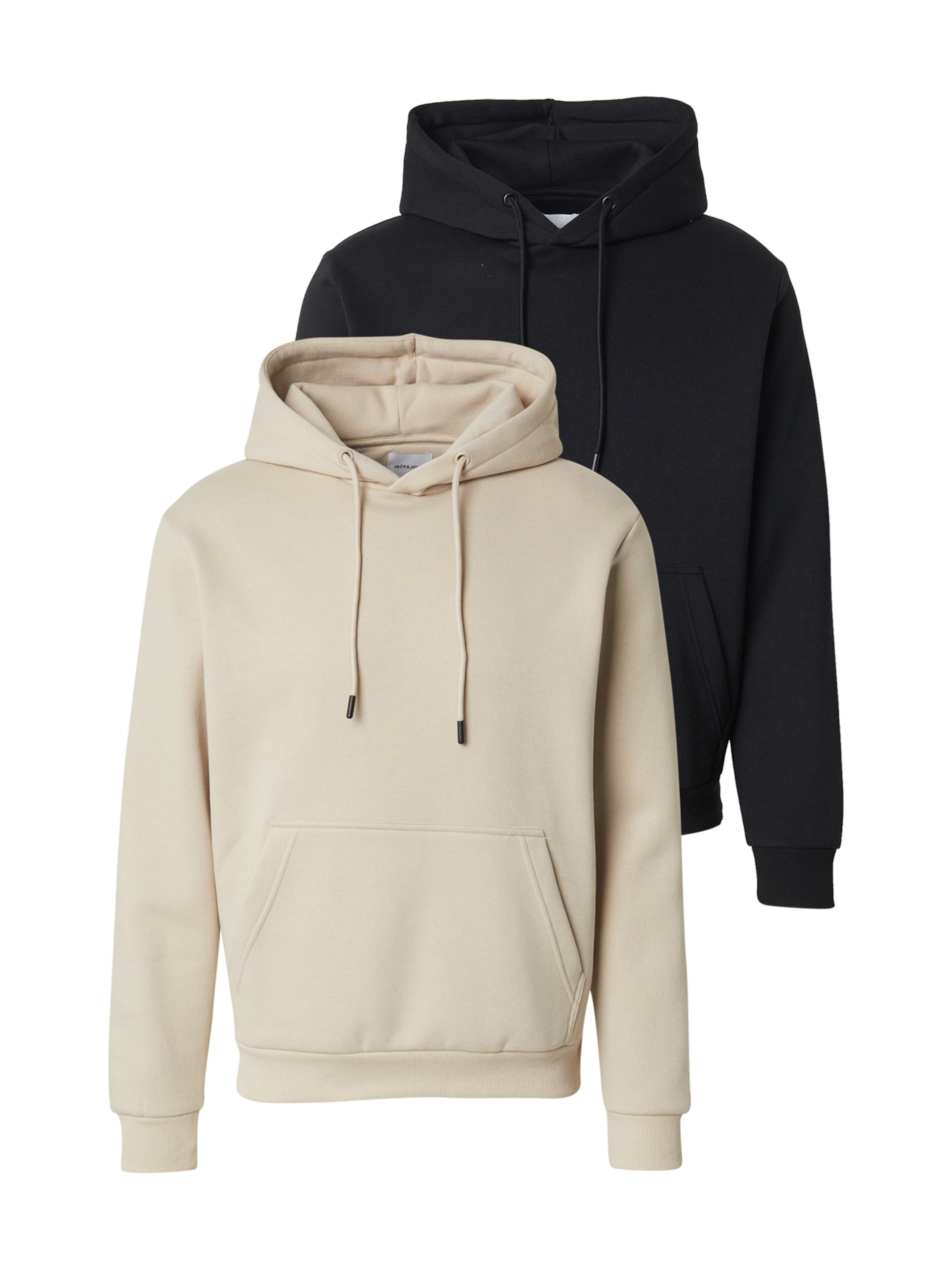 JACK & JONES Sweatshirt 'JJEBRADLEY' in Beige: front