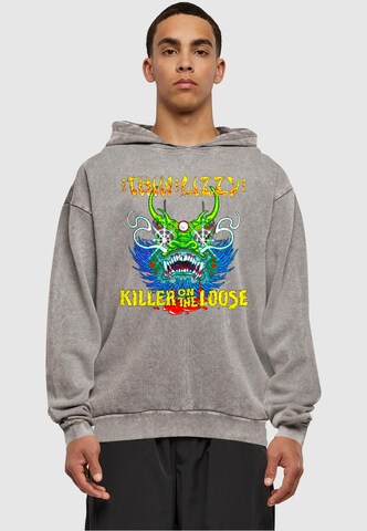 Merchcode Sweatshirt 'Thin Lizzy - Killer Cover' in Grijs: voorkant