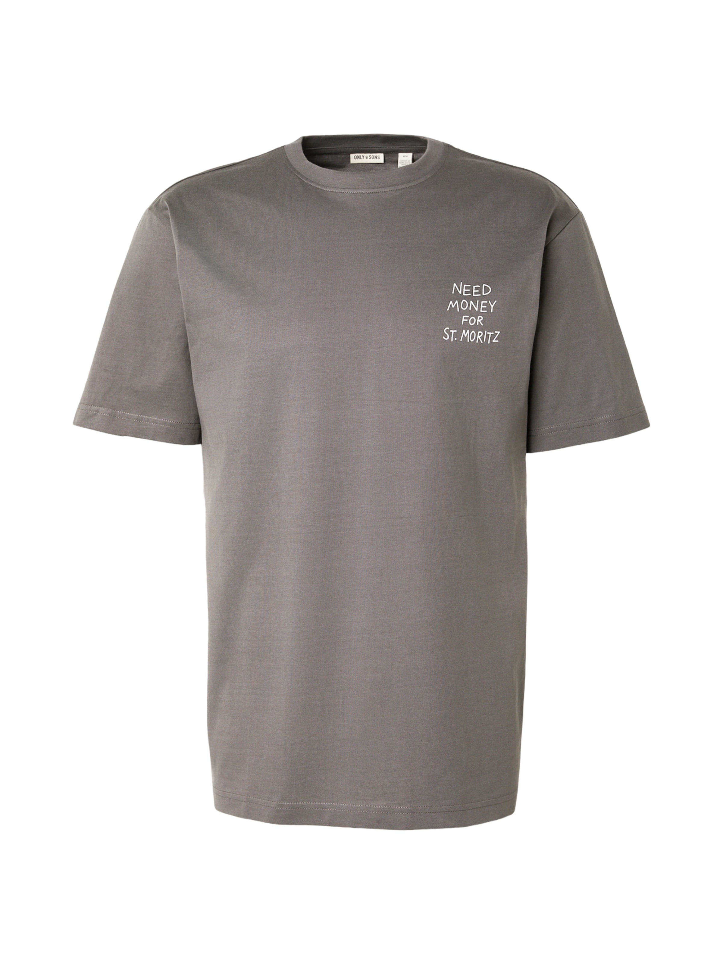 Only & Sons Μπλουζάκι 'ONSFRED' σε γκρι: μπροστά