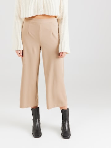 Wide Leg Pantalon à plis 'SARA' VERO MODA en beige : devant