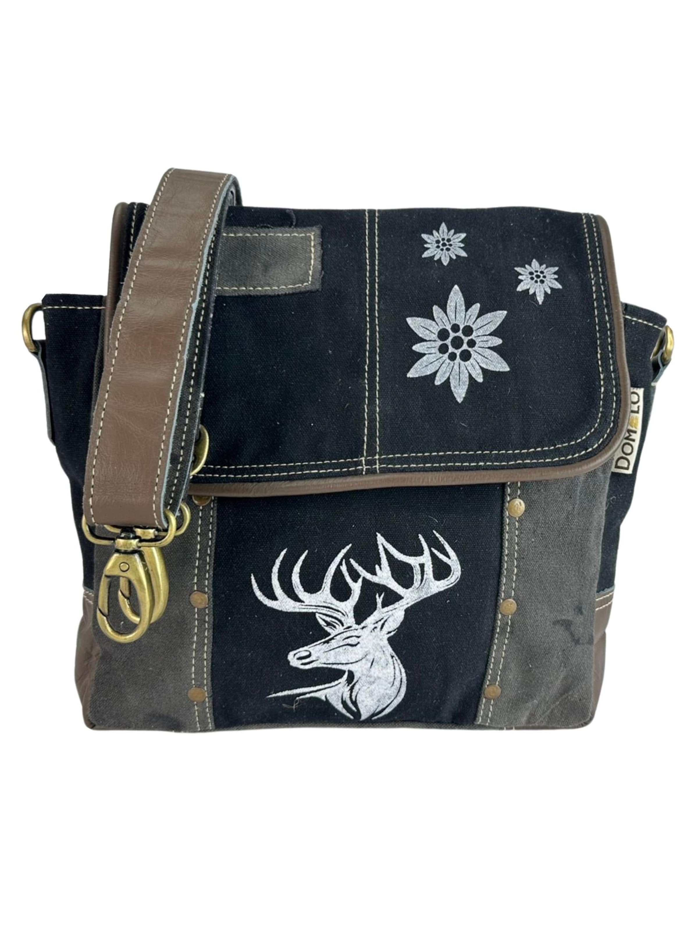 DOMELO Umhängetasche 'Domelo' in Schwarz: Vorderseite