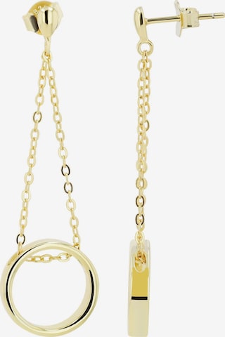 Akzent Earrings in Gold: front