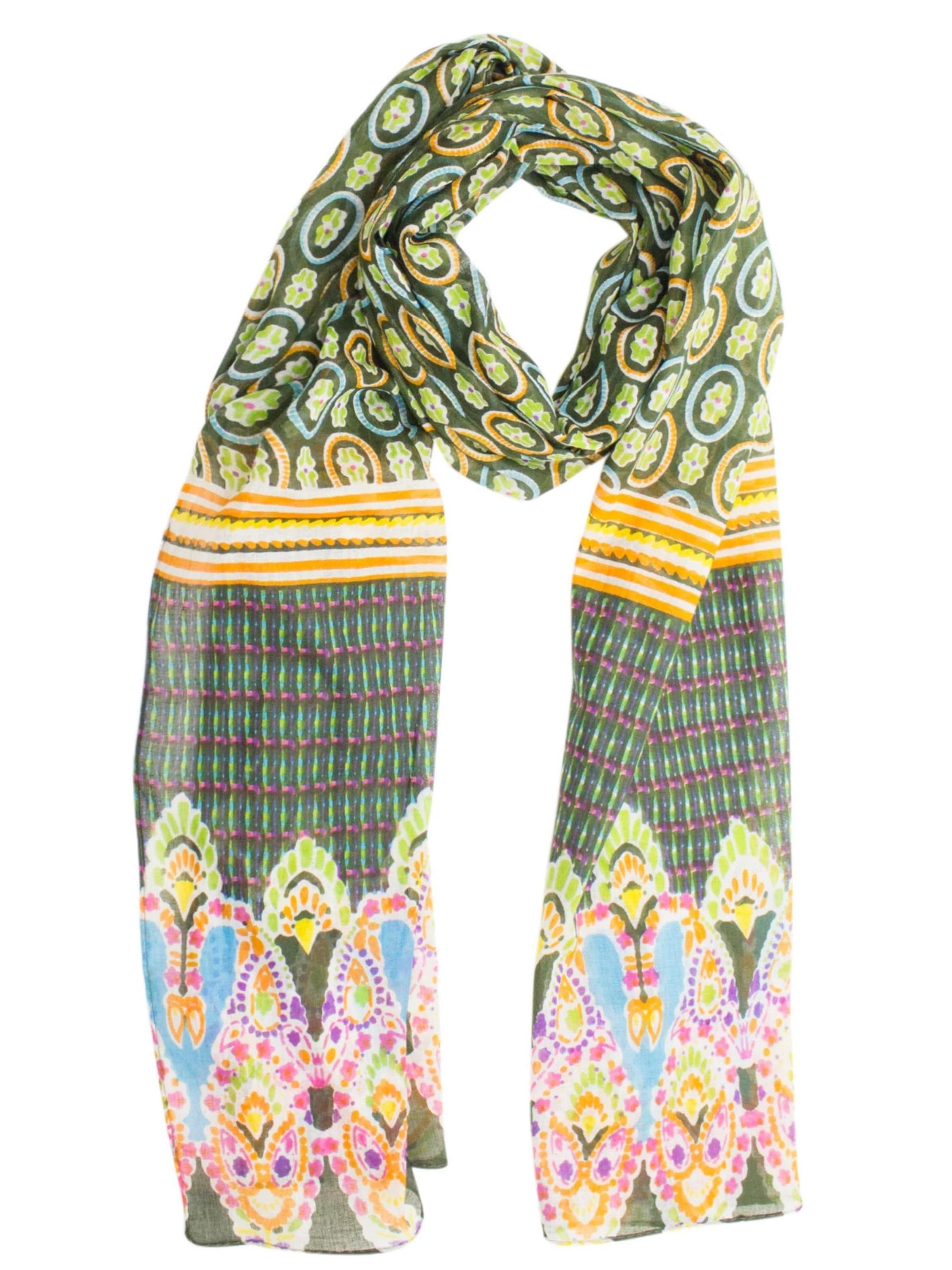 Sunsa Scarf 'Sunsa' in Green: front