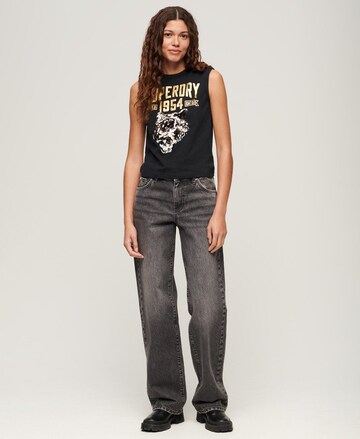 Superdry & Co Top in Schwarz: Vorderseite