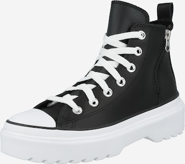 CONVERSE Σνίκερ 'CHUCK TAYLOR ALL STAR LUGGED' σε μαύρο: μπροστά