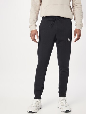 ADIDAS SPORTSWEAR Tapered Sporthose 'Essentials' in Schwarz: predná strana