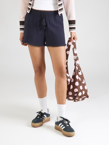 Hailys Loosefit Shorts 'Si44a' in Blau: Vorderseite