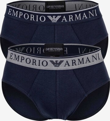 Slip di Emporio Armani in blu: frontale