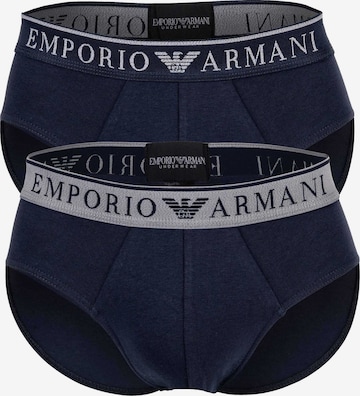 Slip Emporio Armani en bleu : devant