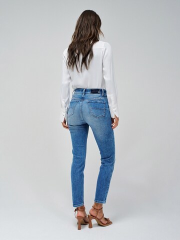 Skinny Jean 'Destiny' Salsa Jeans en bleu