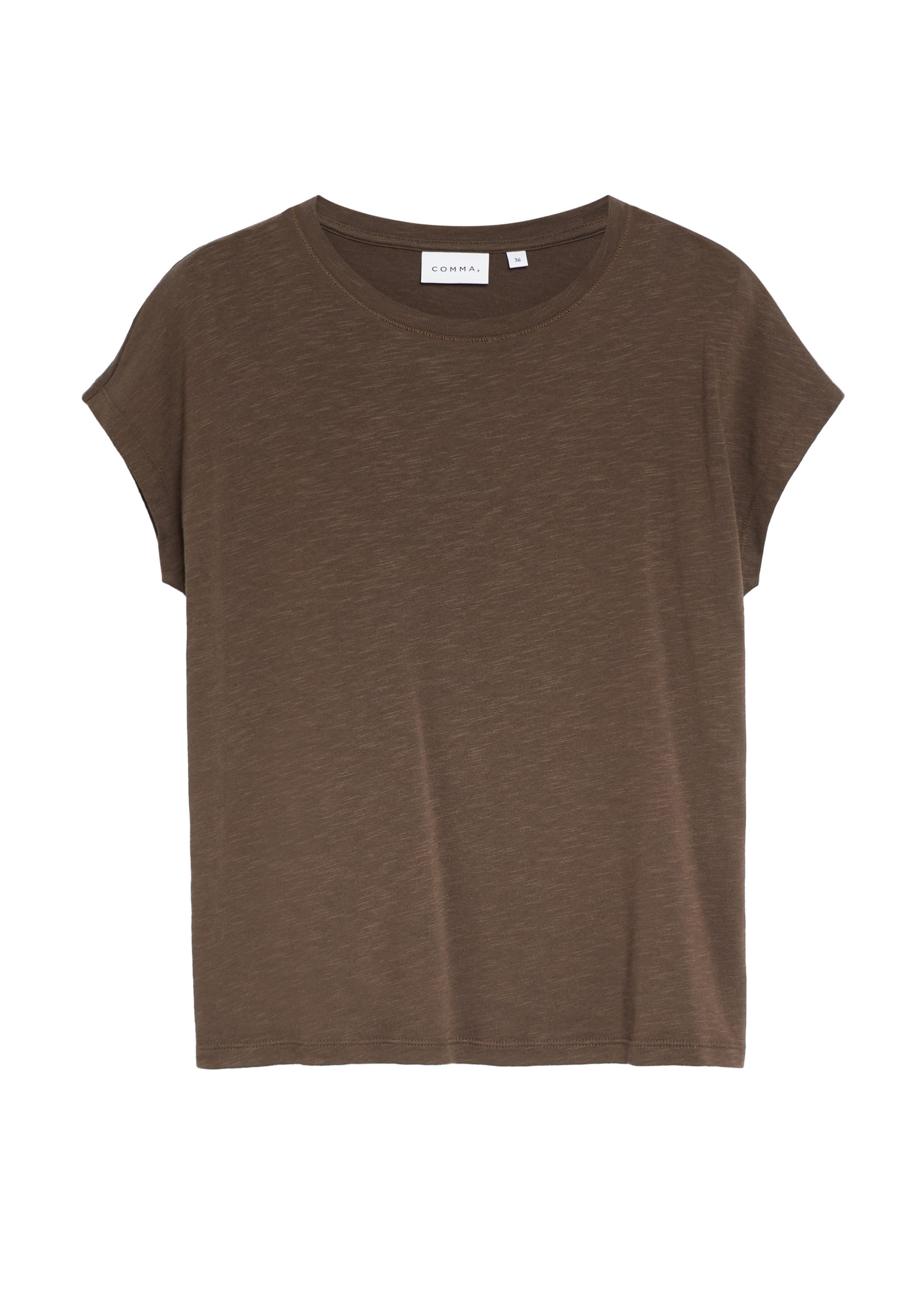 T-shirt COMMA en marron : devant