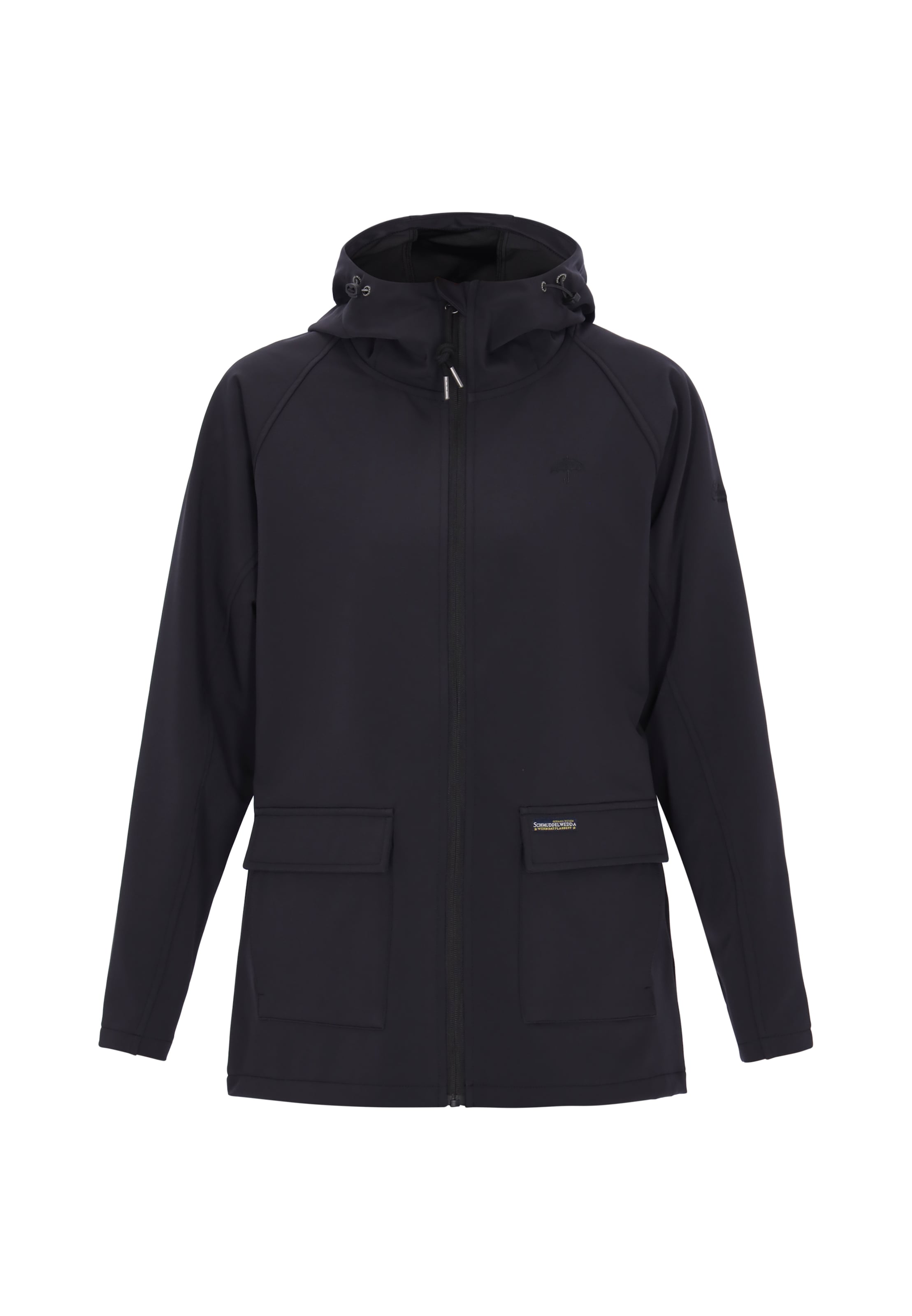 Schmuddelwedda Functionele jas in Zwart: voorkant