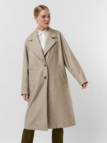 VERO MODA Between-Seasons Coat 'Fortune Audrey' in Brown: front