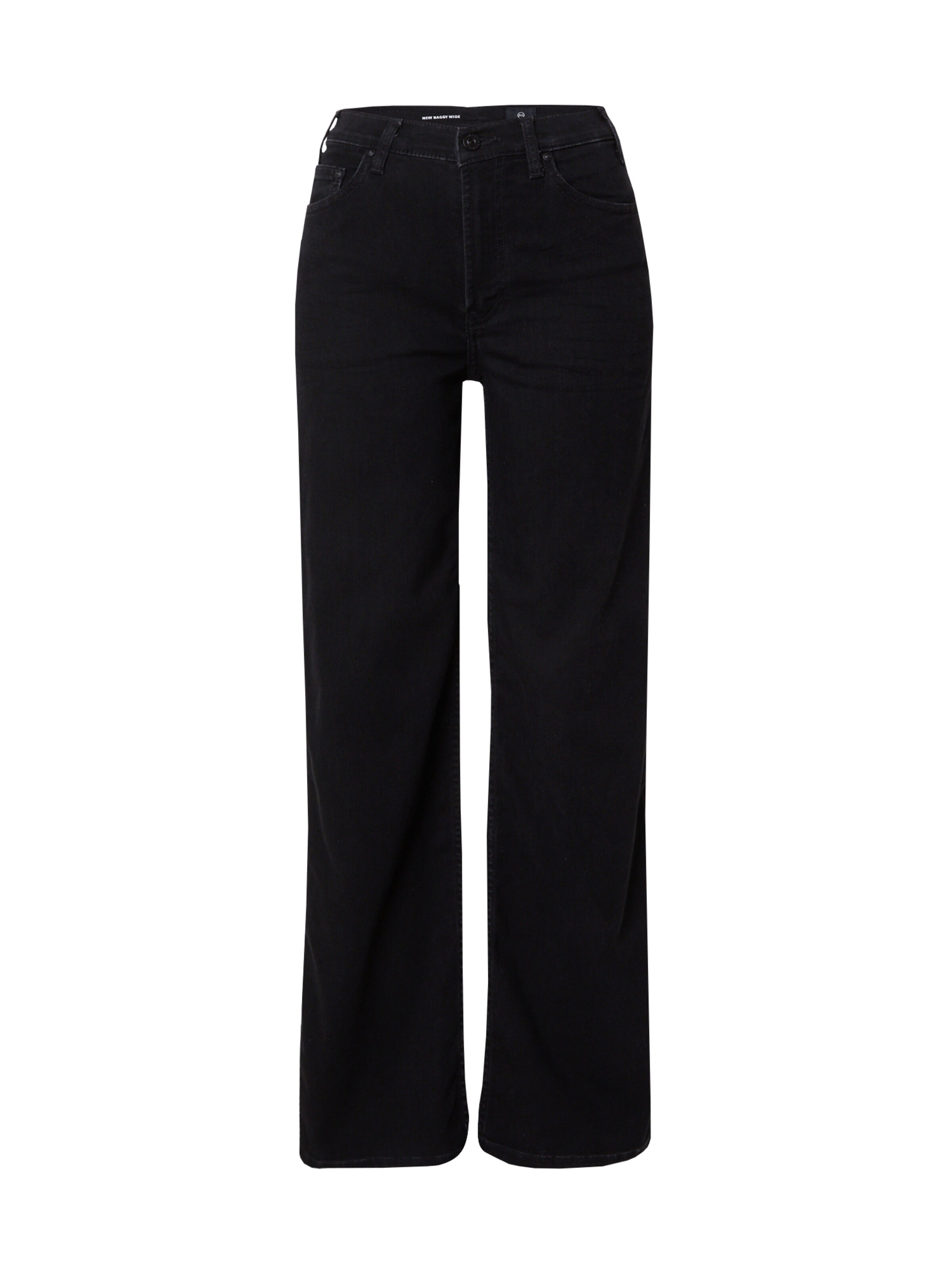 Wide leg Jeans de la AG Jeans pe gri: față