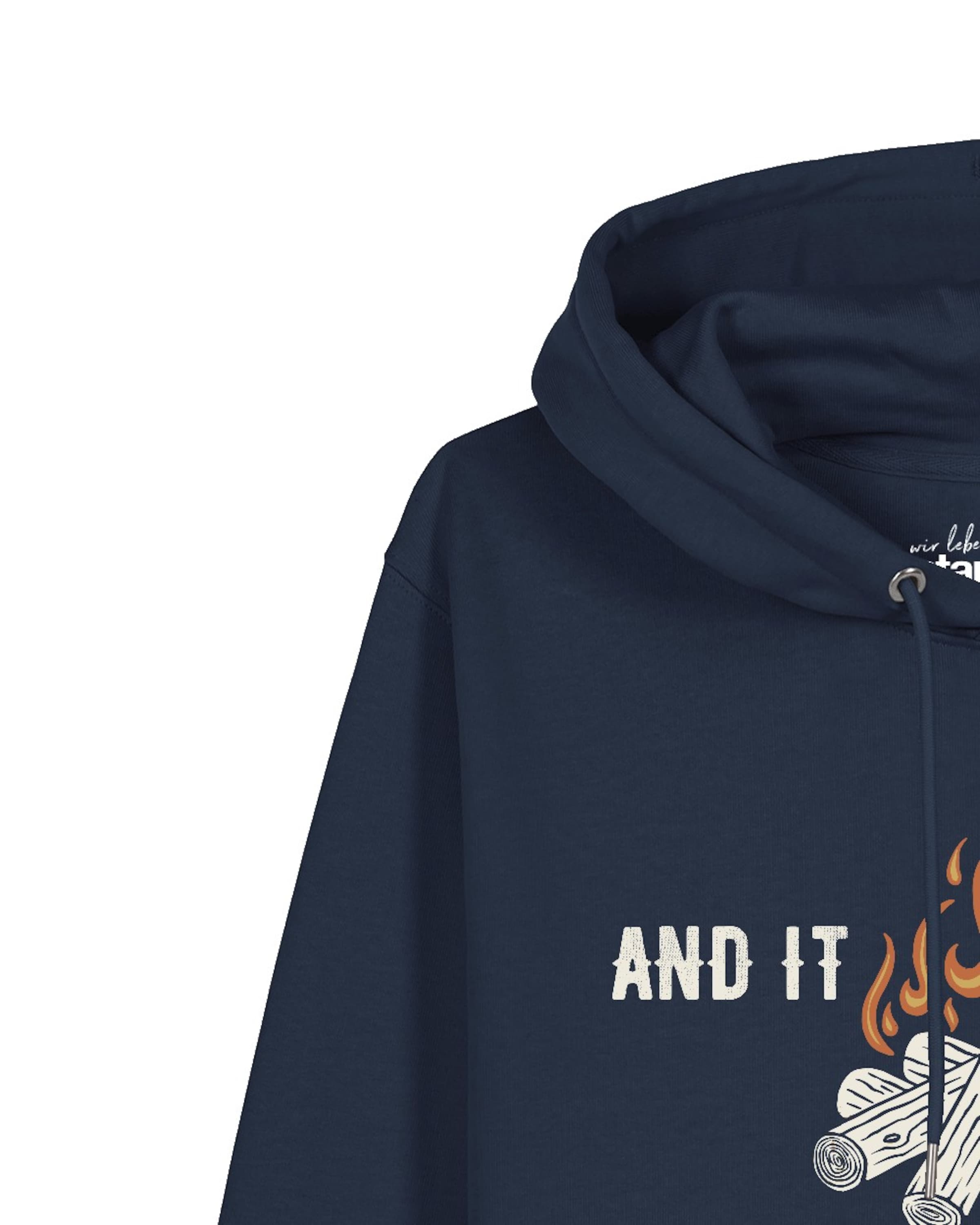 Watapparel Sweatshirt 'And it burns' in Blue