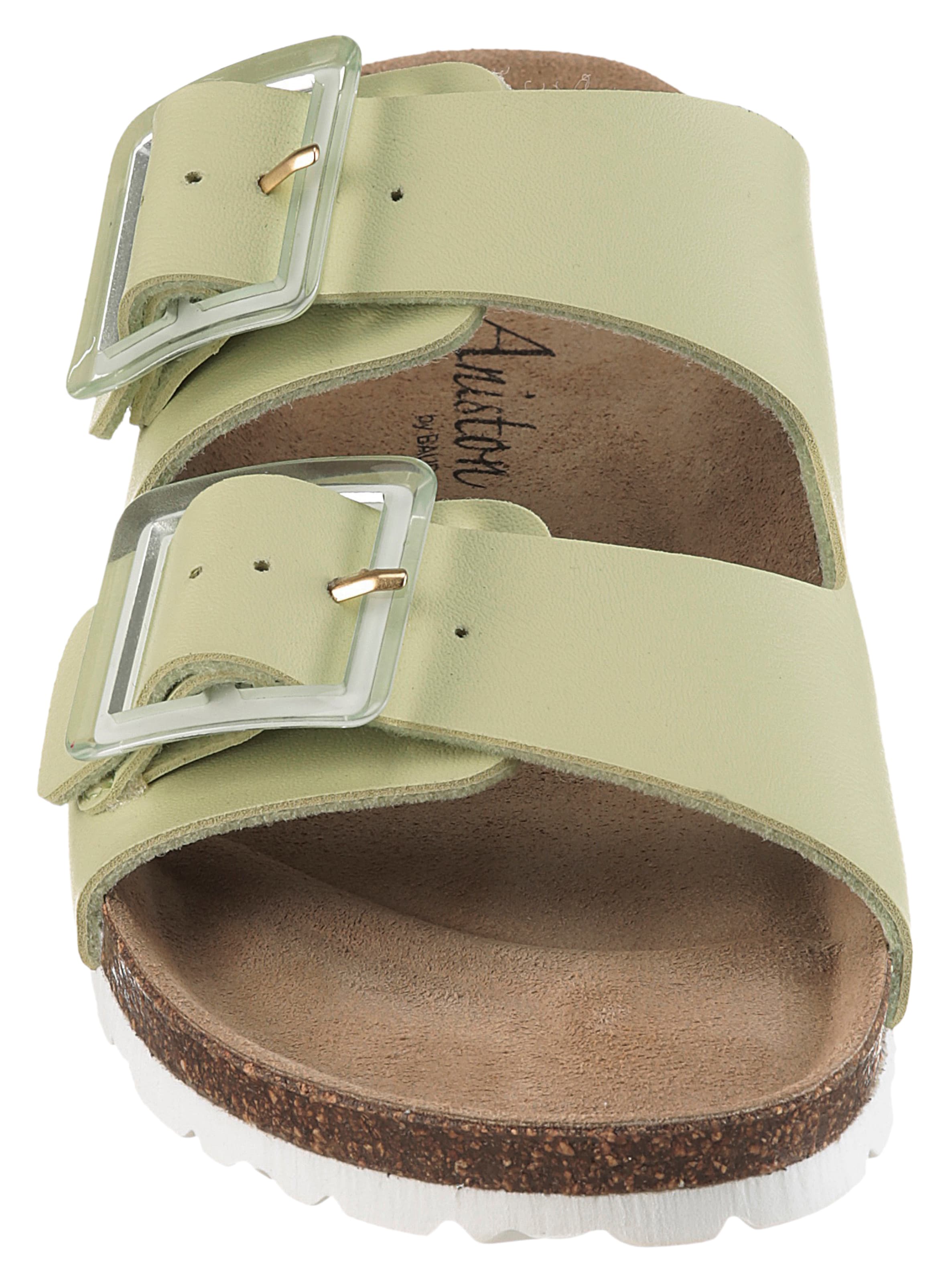 Aniston Mules in Green