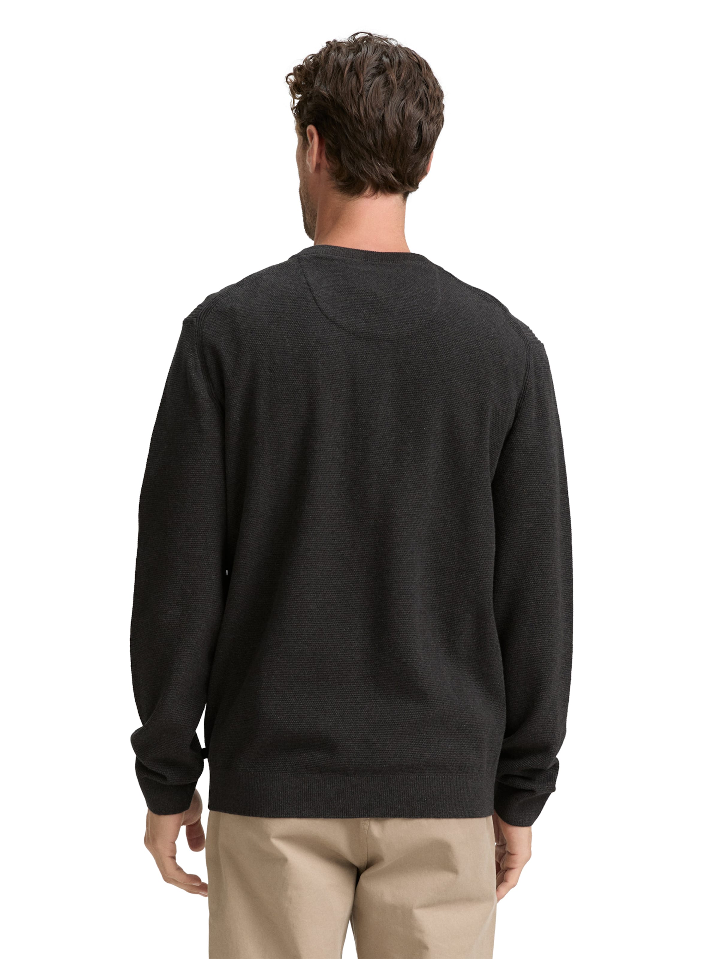 TOM TAILOR Pullover in Schwarz