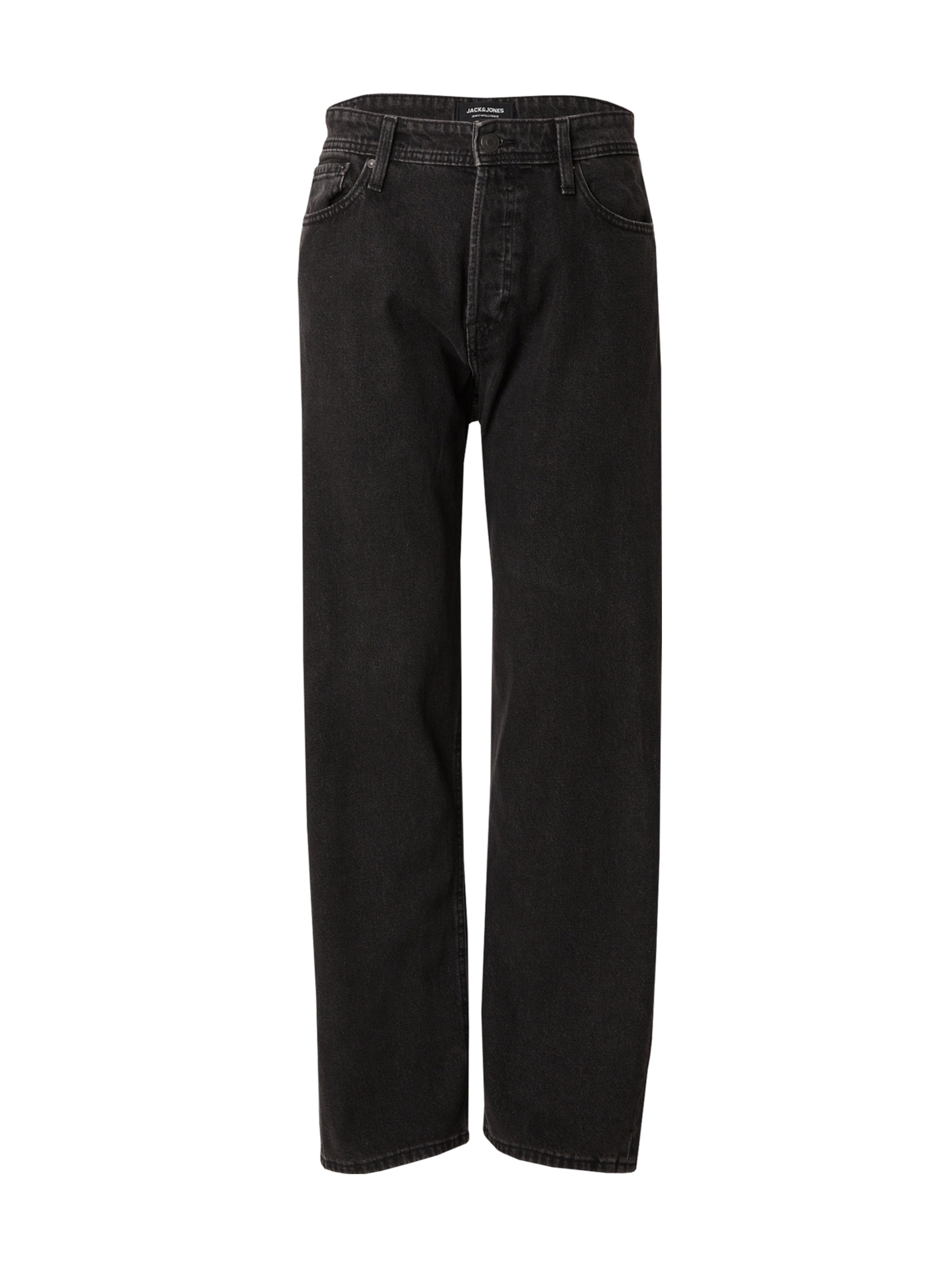 JACK & JONES Baggy Jeans 'JJAlex' in Black: front