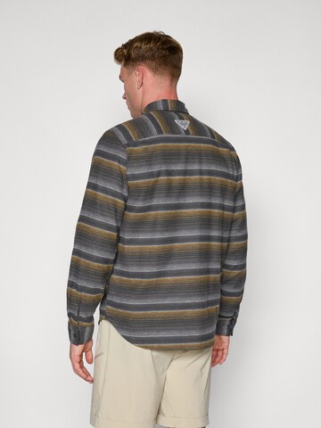 COLUMBIA - Ajuste confortable Camisa funcional 'PFG Uncharted' en gris: atrás