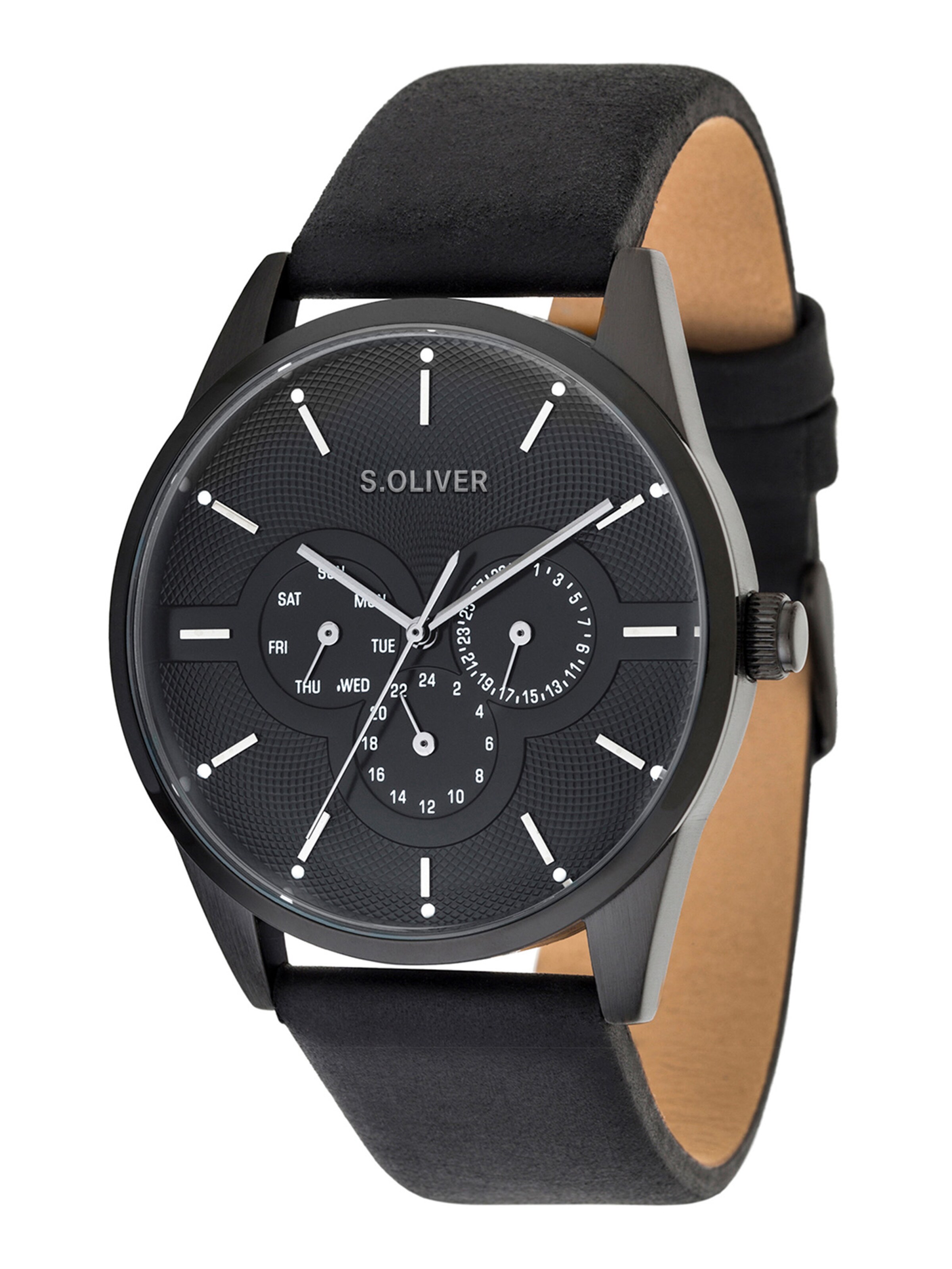 s.Oliver Analog watch in Black