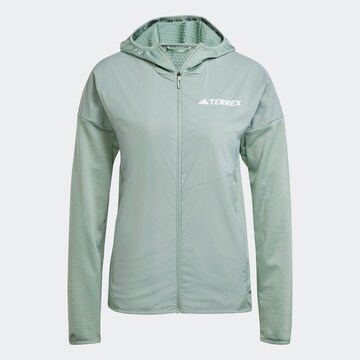 ADIDAS TERREX Outdoor Jacket 'Xperior' in Green: front