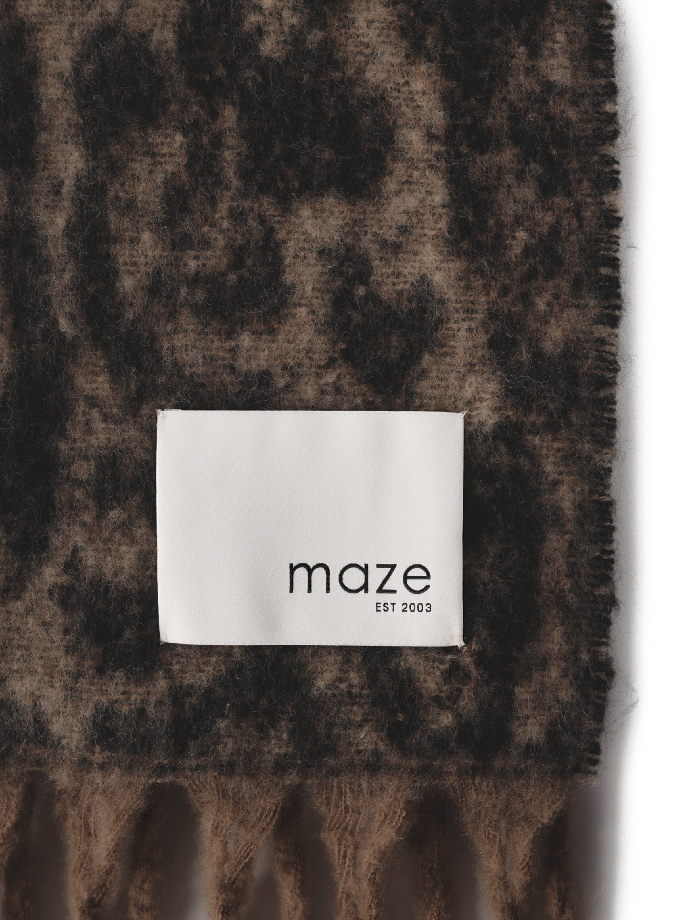 Maze Scarf in Brown
