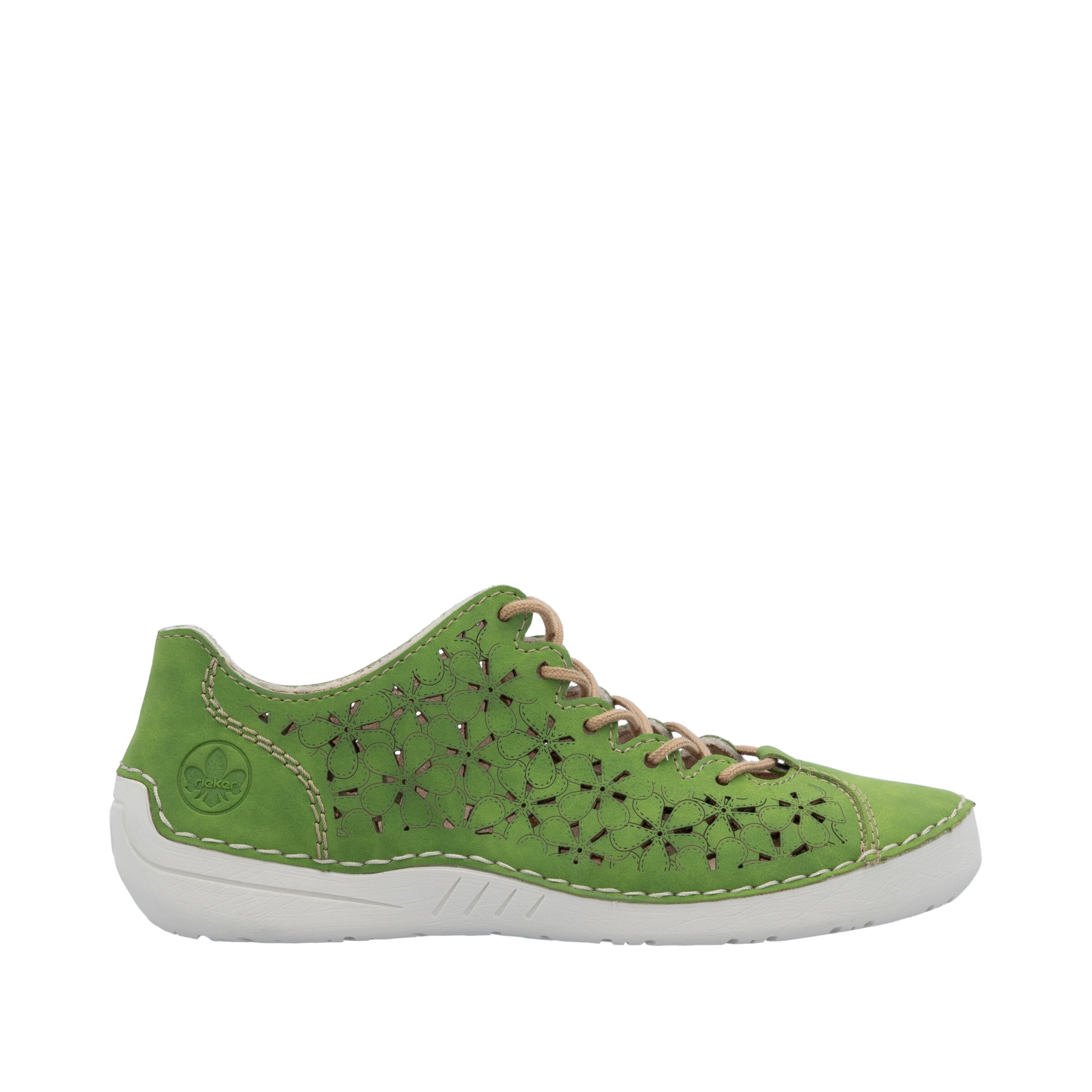 Chaussure à lacets Rieker en vert