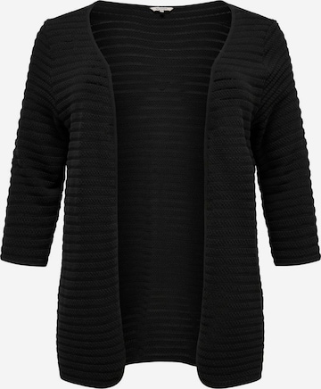 ONLY Carmakoma Knit Cardigan in Black: front