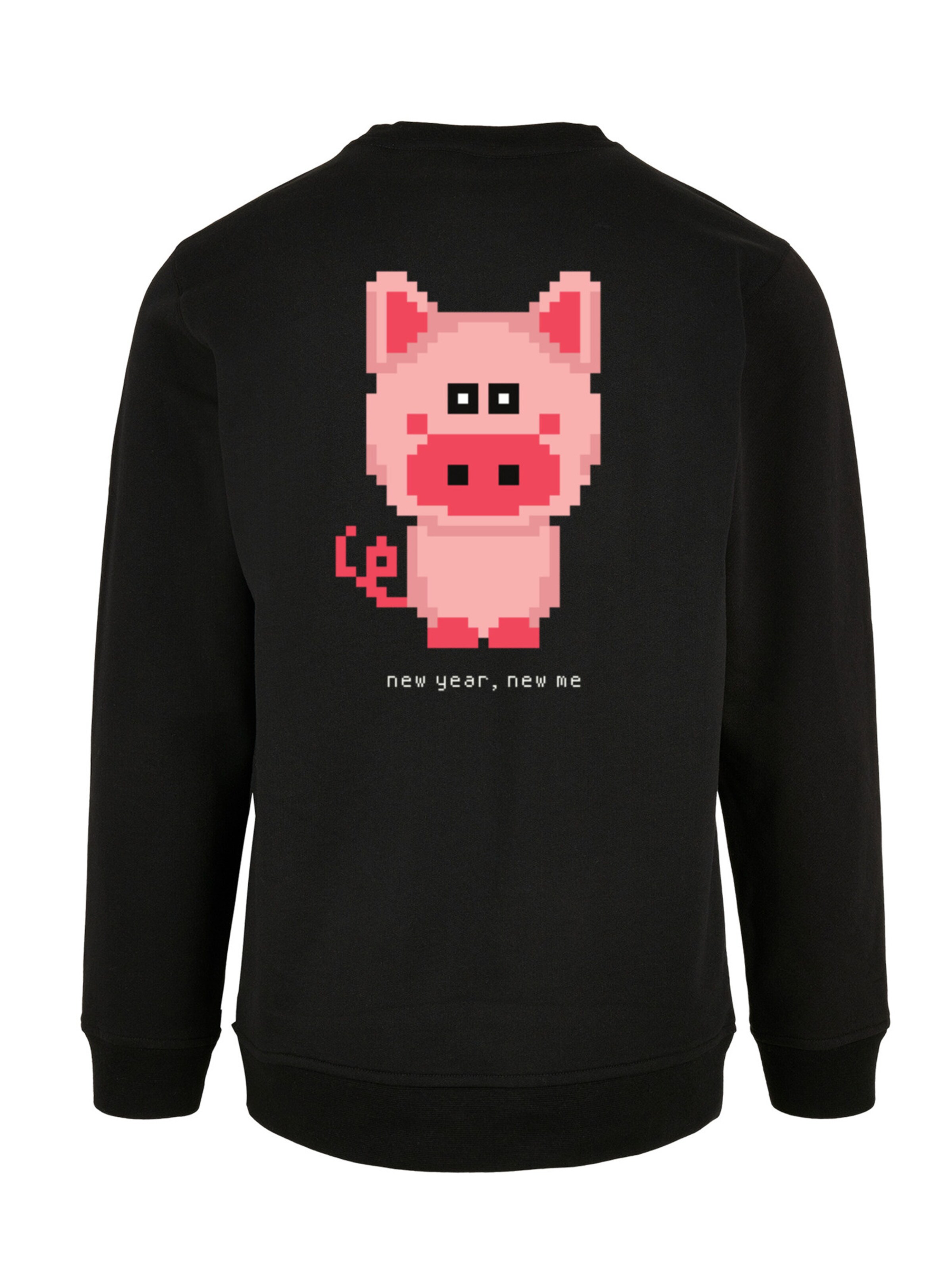 F4NT4STIC Sweatshirt 'SIlvester Party Happy People Only' in Black