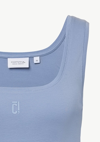 Haut comma casual identity en bleu