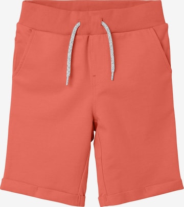 NAME IT - Pantalón 'Vermo' en naranja: frente