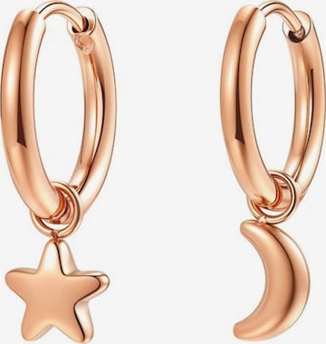 Hey Happiness - Pendientes 'Lunar Glow' en oro: frente