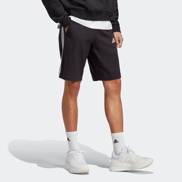 ADIDAS SPORTSWEAR Regular Workout Pants in Black: front