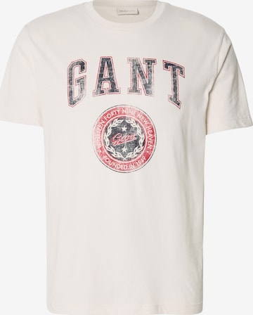 GANT Футболка в Бежевый: спереди